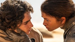 Timothée Chalamet and Zendaya in Dune: Part Two